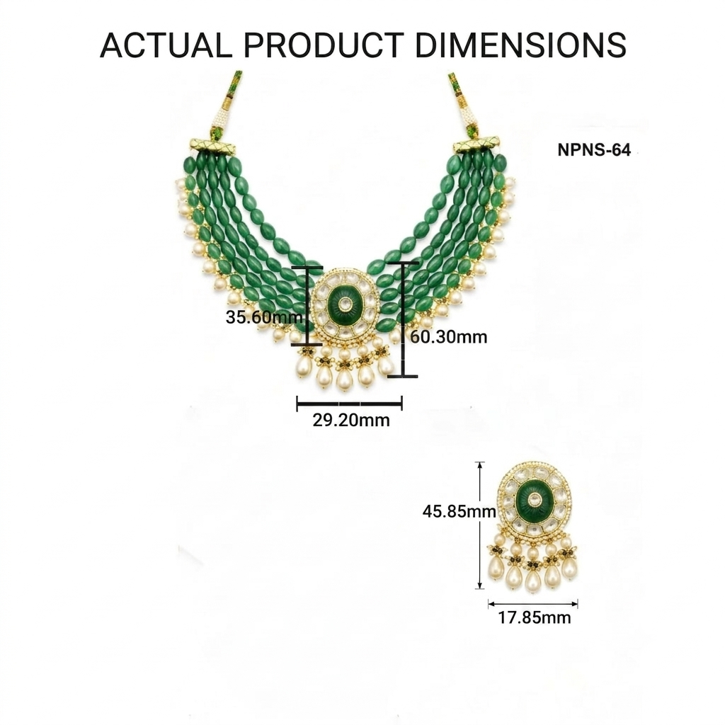 Natural Diamond Polki Necklace Sets | Authentic Heritage Jewellery