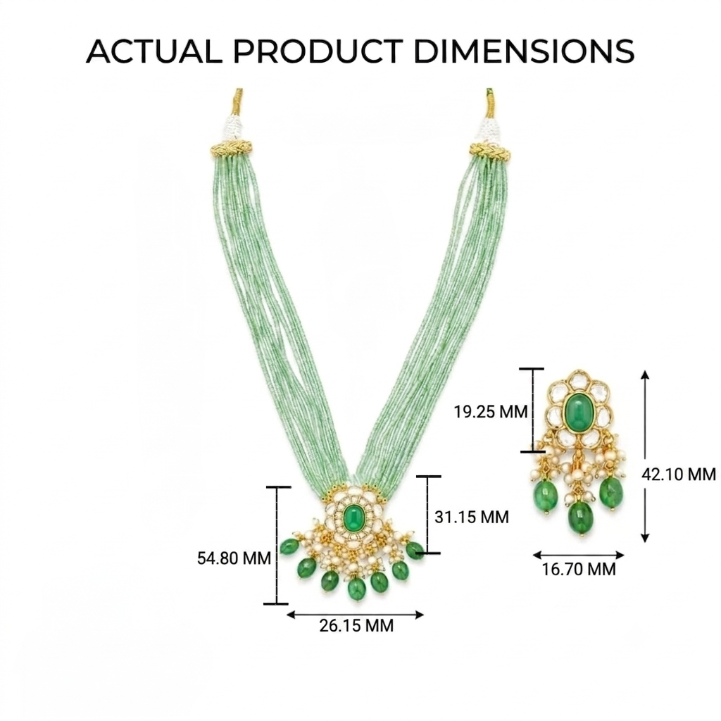 Natural Diamond Polki Necklace Sets for Indian Brides