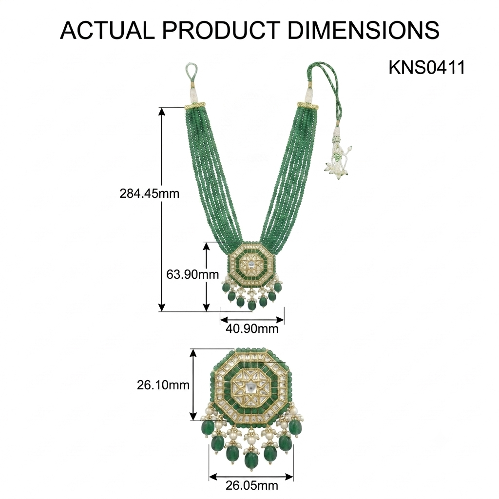 Natural Diamond Polki Pendant Set in 18 Karat Gold