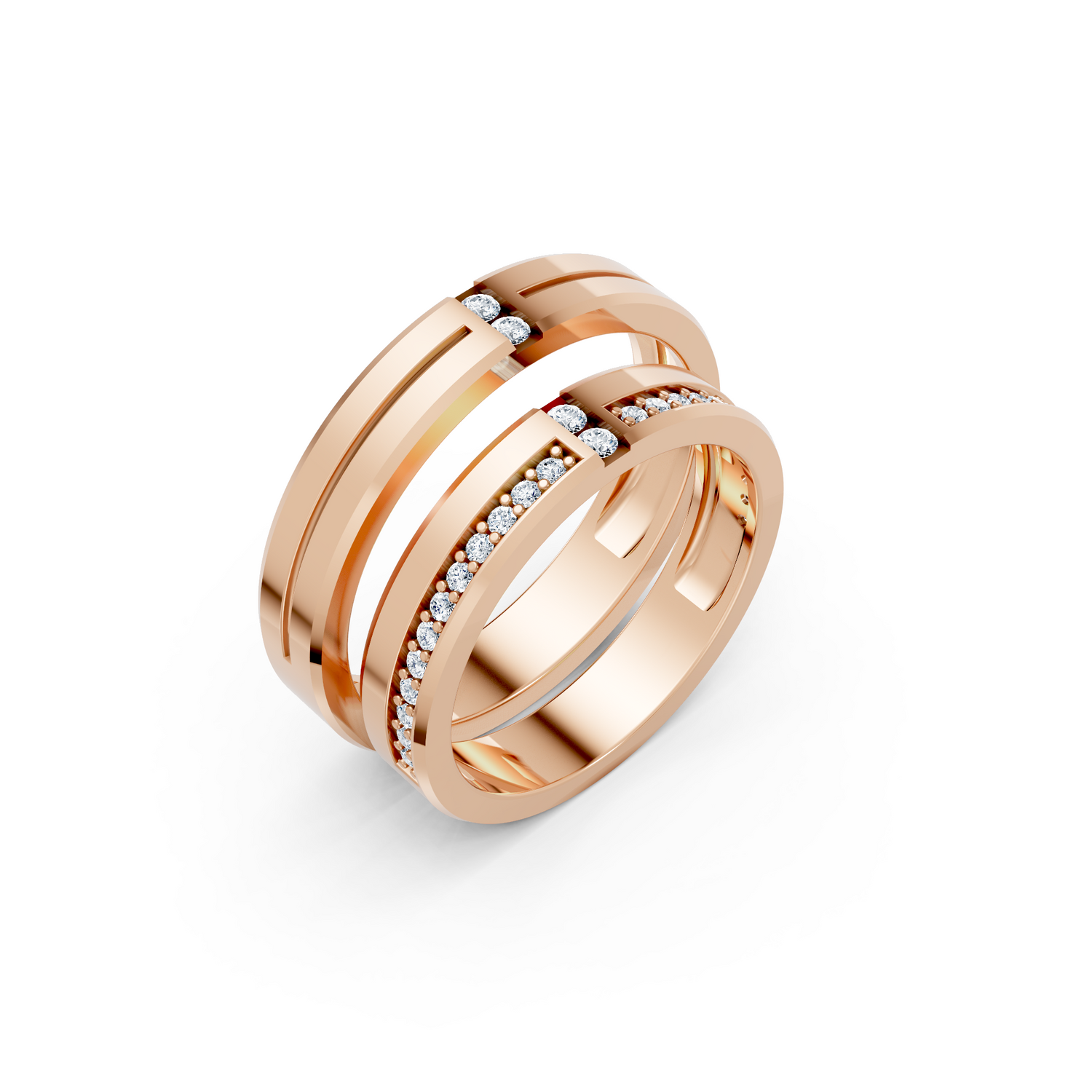 Luve' Bonds – Lab-Grown Diamond Reverie Couple Bands
