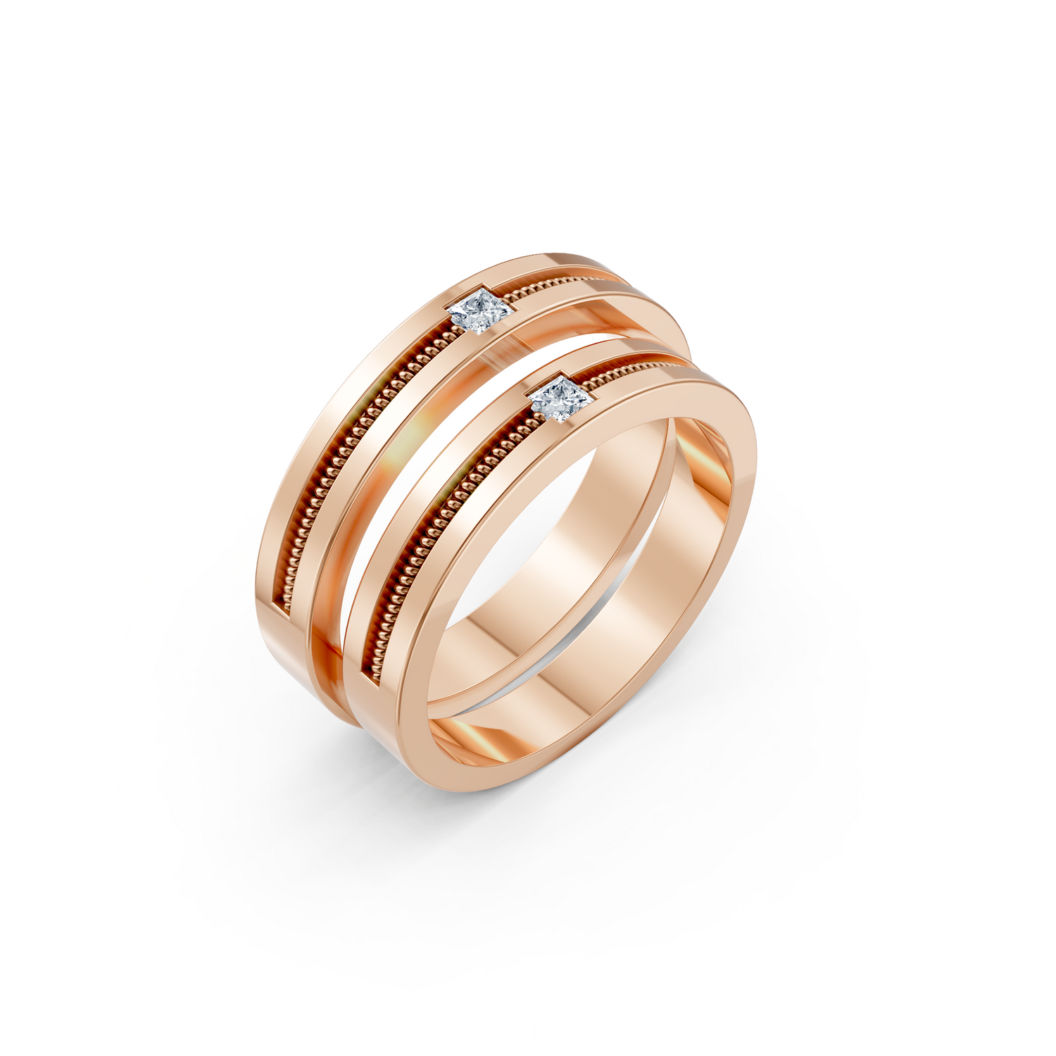Luve' Bonds – Lab-Grown Diamond Reverie Couple Bands