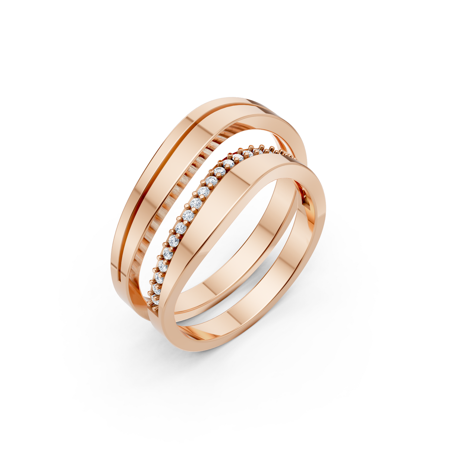Luve' Bonds – Lab-Grown Diamond Unity Couple Bands