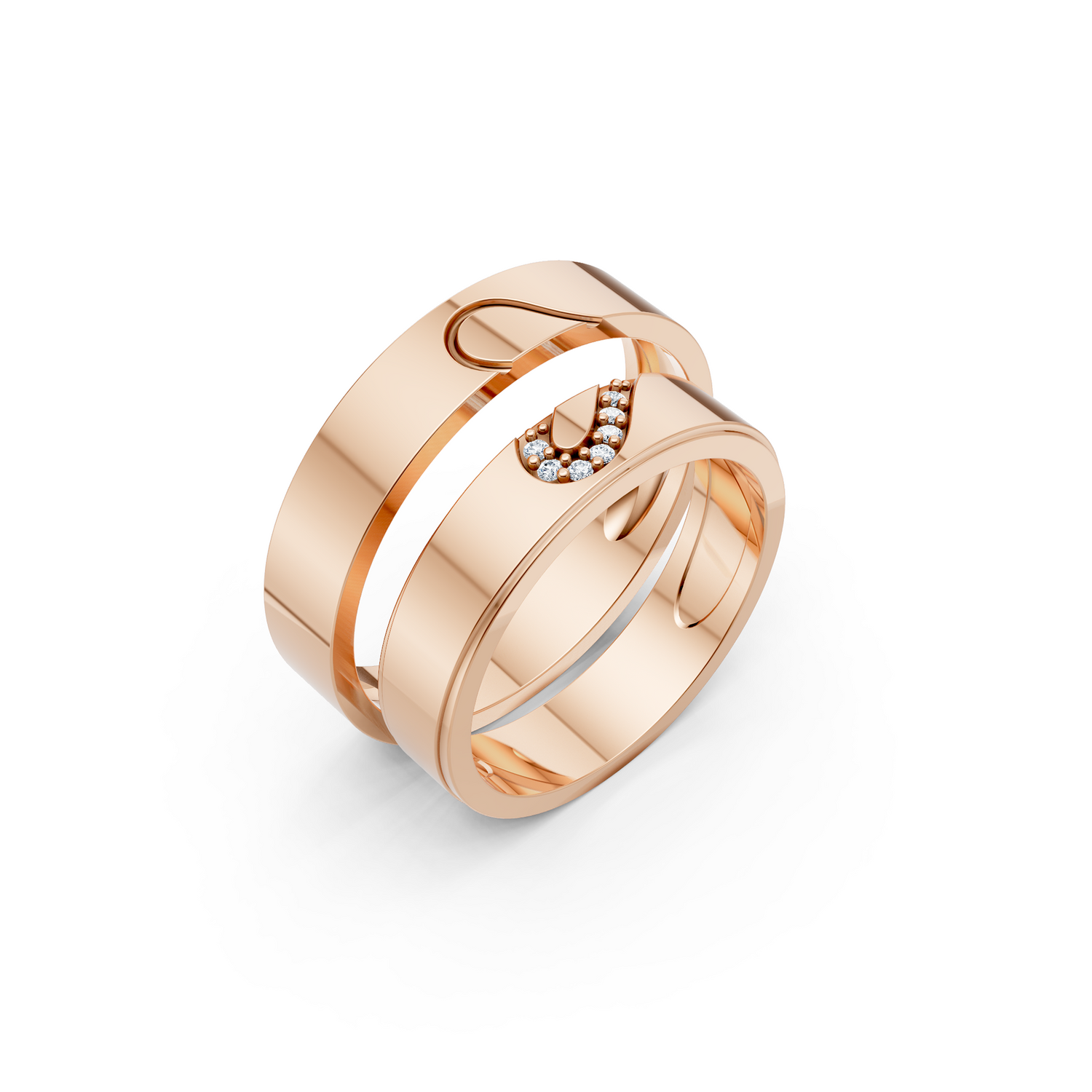 Luve' Bonds – Lab-Grown Diamond Odyssey Couple Bands