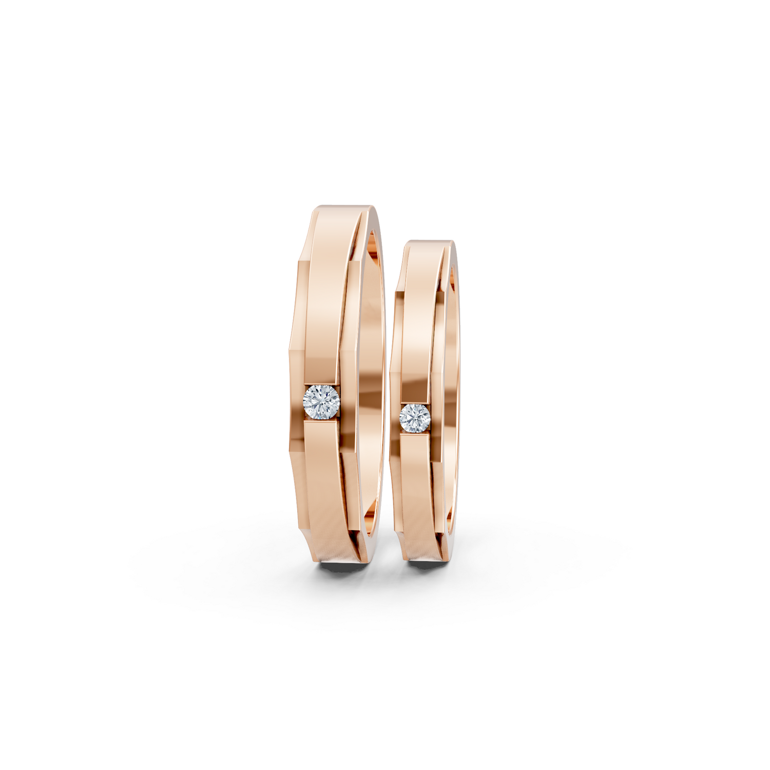 Luve' Bonds Faceted Unity Couple Bands