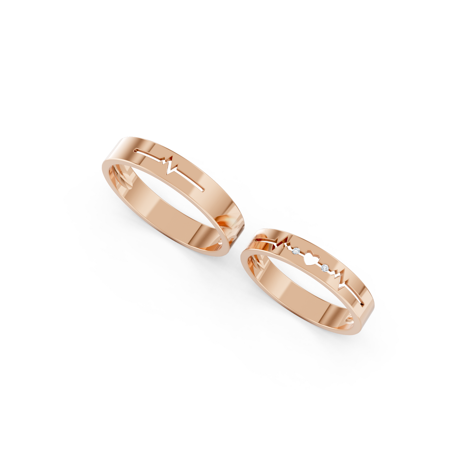 Luve' Bonds – Lab-Grown Diamond Haven Couple Bands