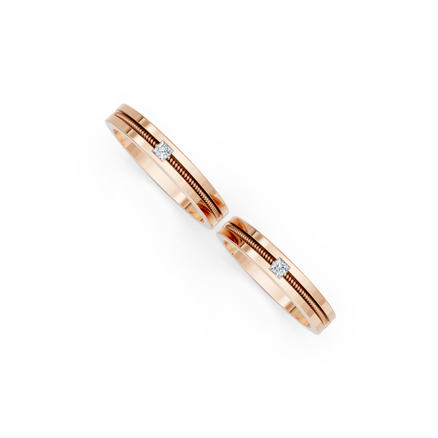 Luve' Bonds – Lab-Grown Diamond Reverie Couple Bands