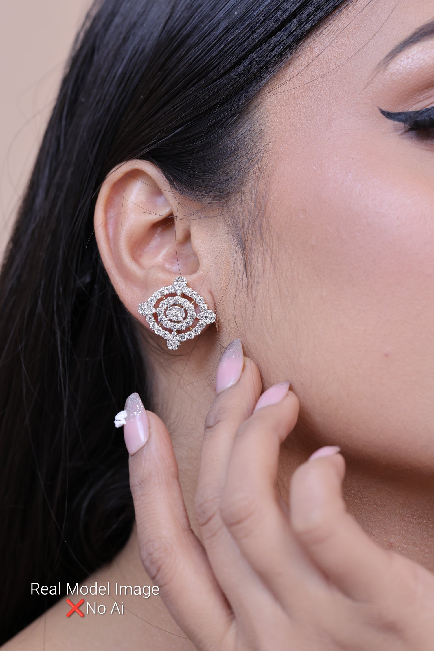 Rose Diamond Studs