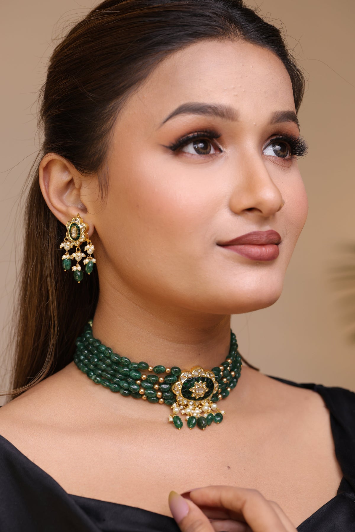 Classic Green Polki Set