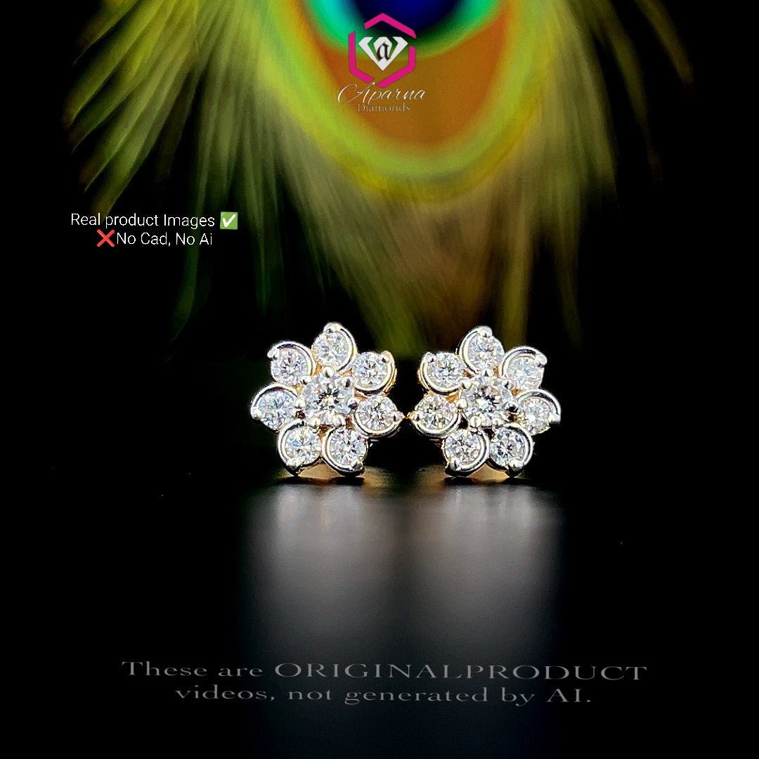 Daisy Diamond Studs