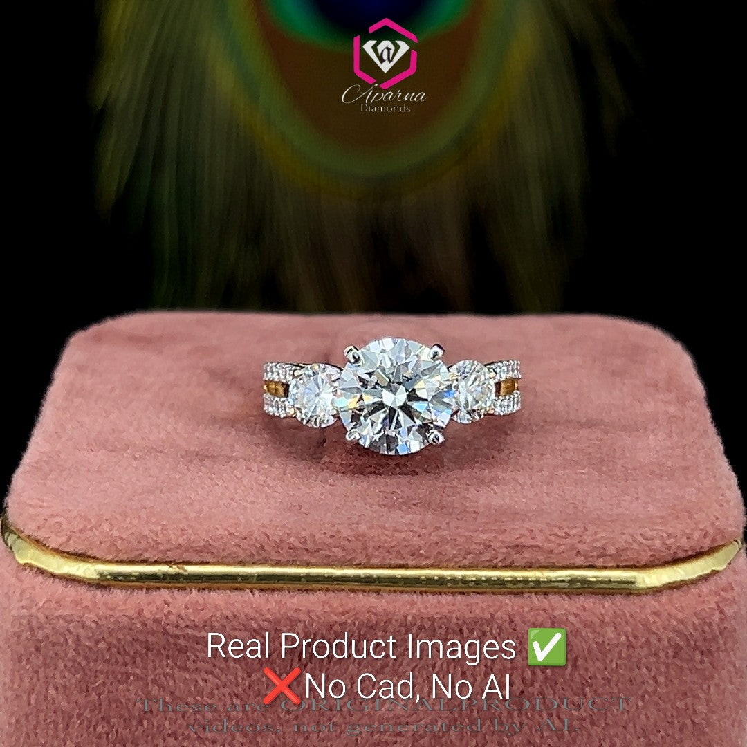 Majestic Trio Diamond Ring