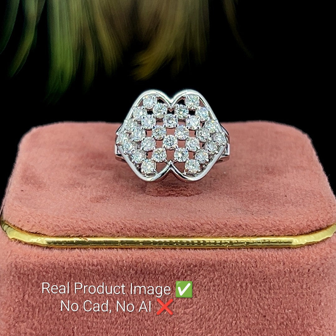 Twin Heart Diamond Ring 💎❤️