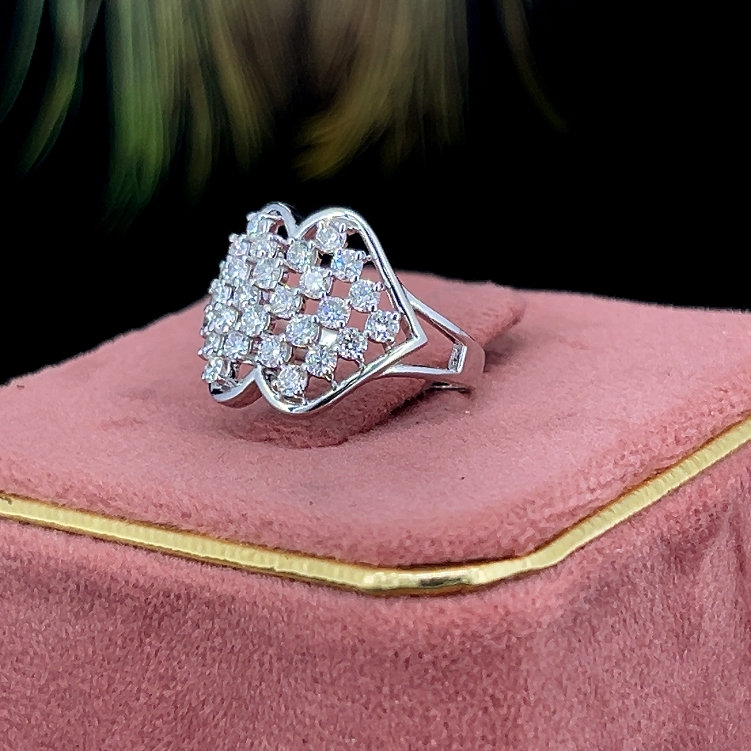 Twin Heart Diamond Ring 💎❤️