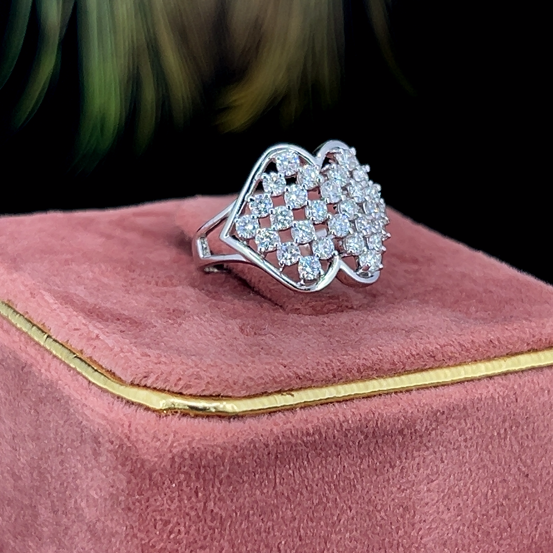 Twin Heart Diamond Ring 💎❤️