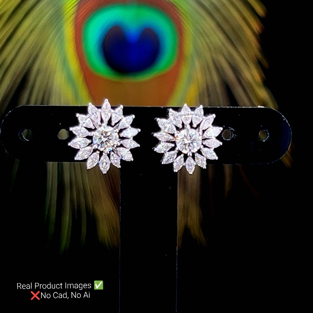 Sunburst Diamond Studs