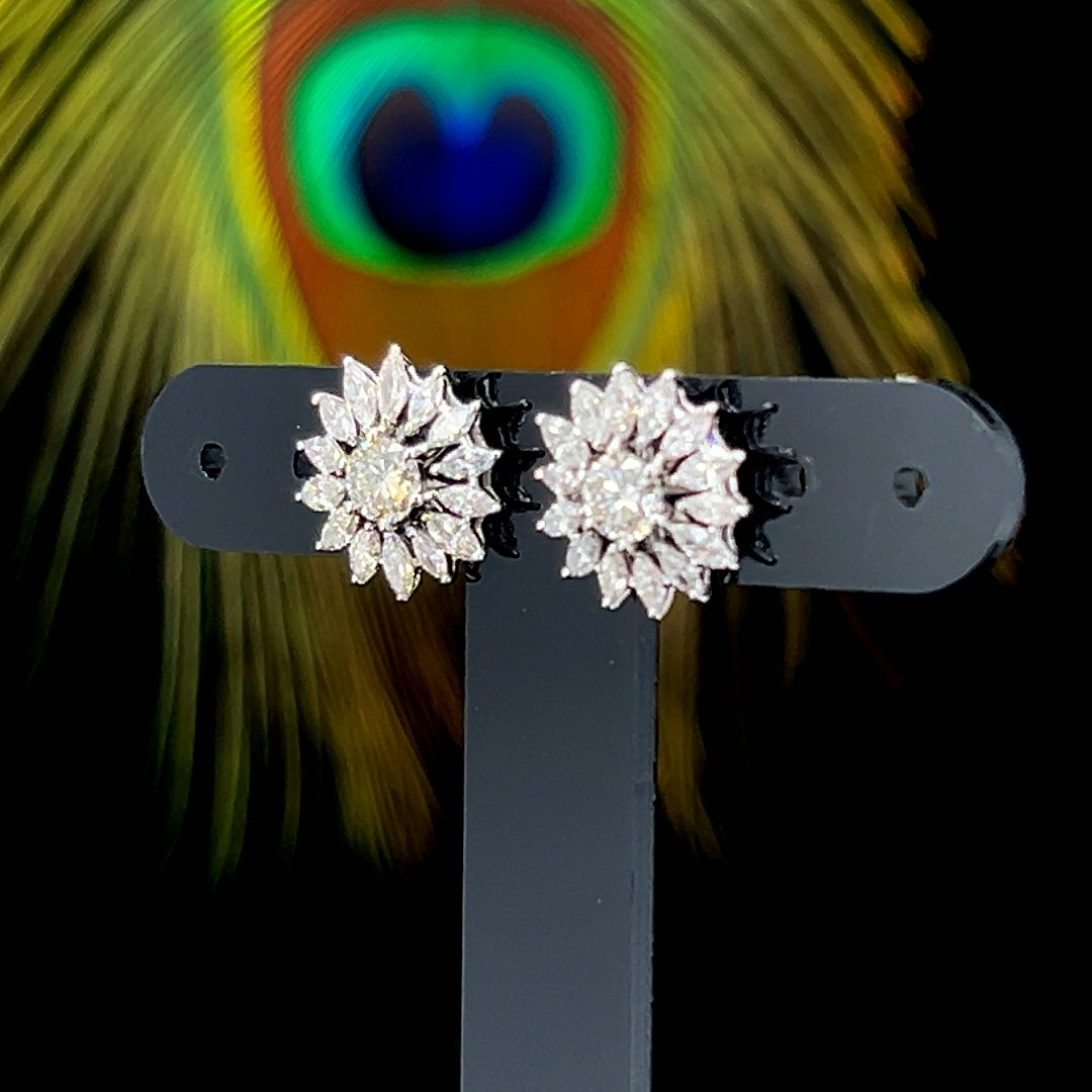 Sunburst Diamond Studs