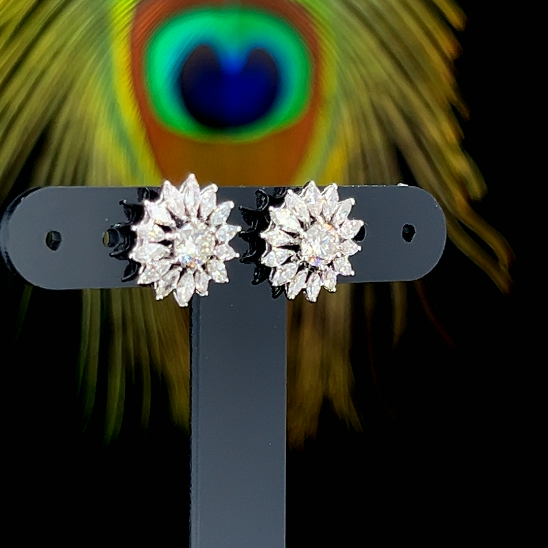 Sunburst Diamond Studs
