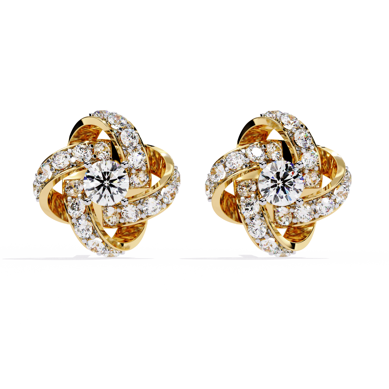 Trinity Solitaire Earring