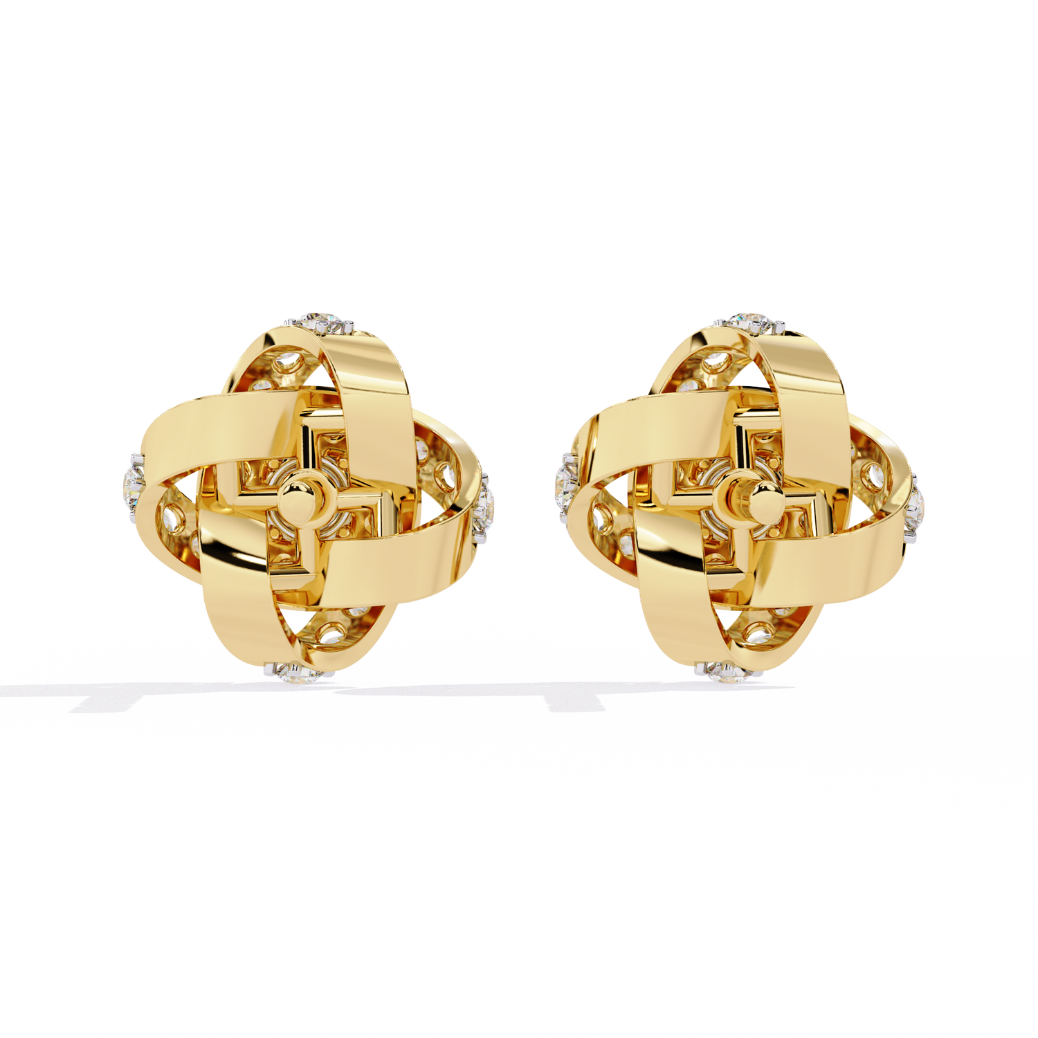 Trinity Solitaire Earring