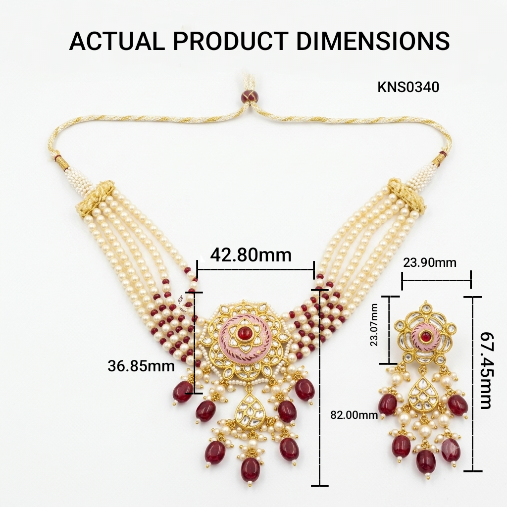 Natural Diamond Polki Necklace Sets for Luxury Weddings