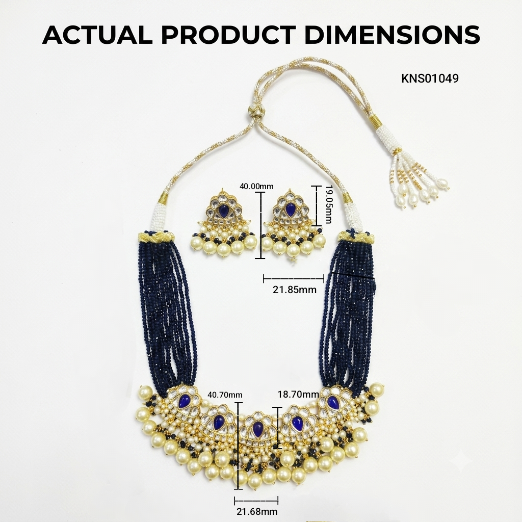 Natural Diamond Polki Necklace Sets with Authentic Craftsmanship