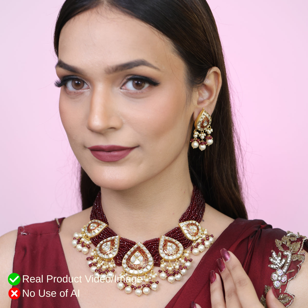 Authentic Natural Diamond Polki Jewellery Online