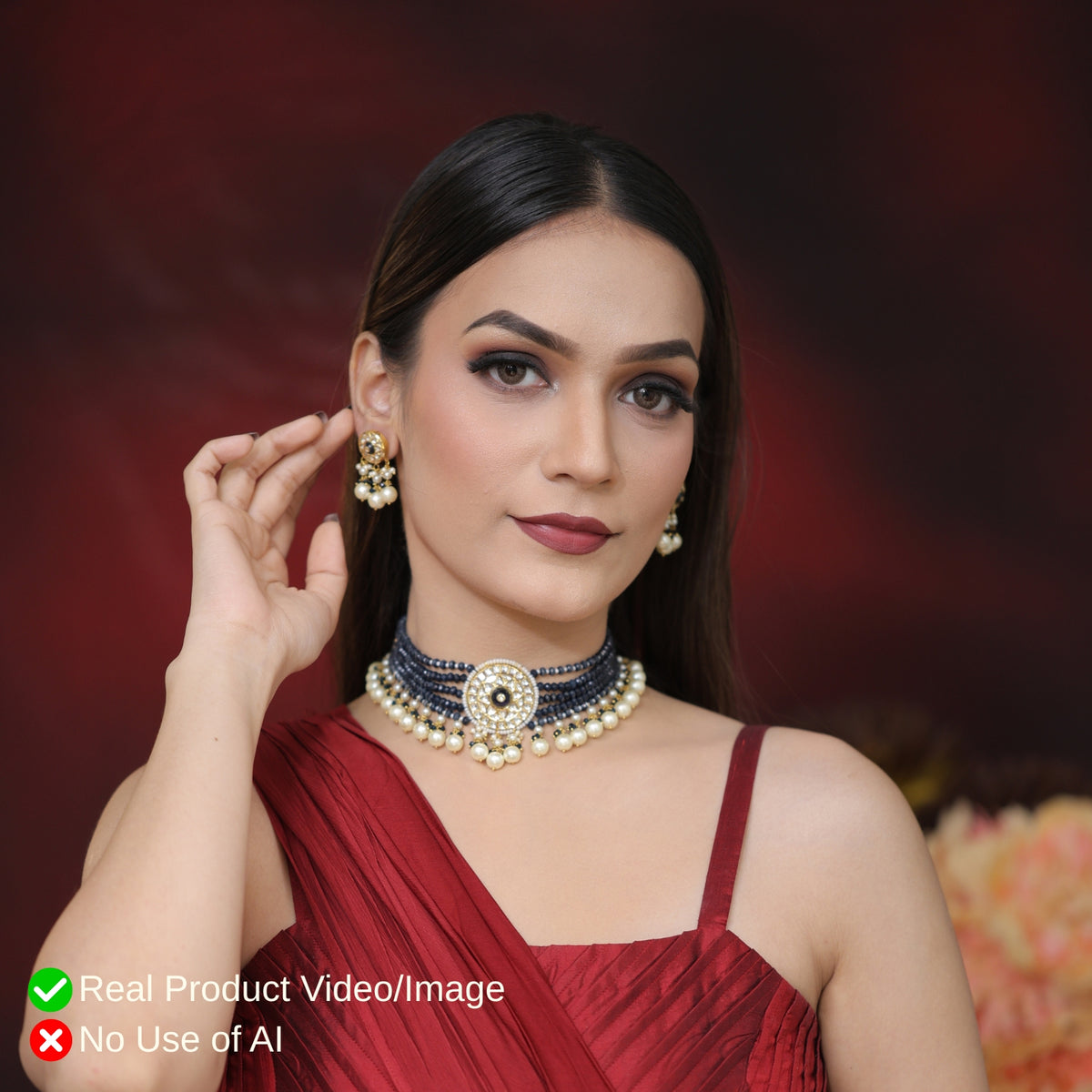 Natural Diamond Polki Necklace Sets | Authentic Bridal Polki Jewellery