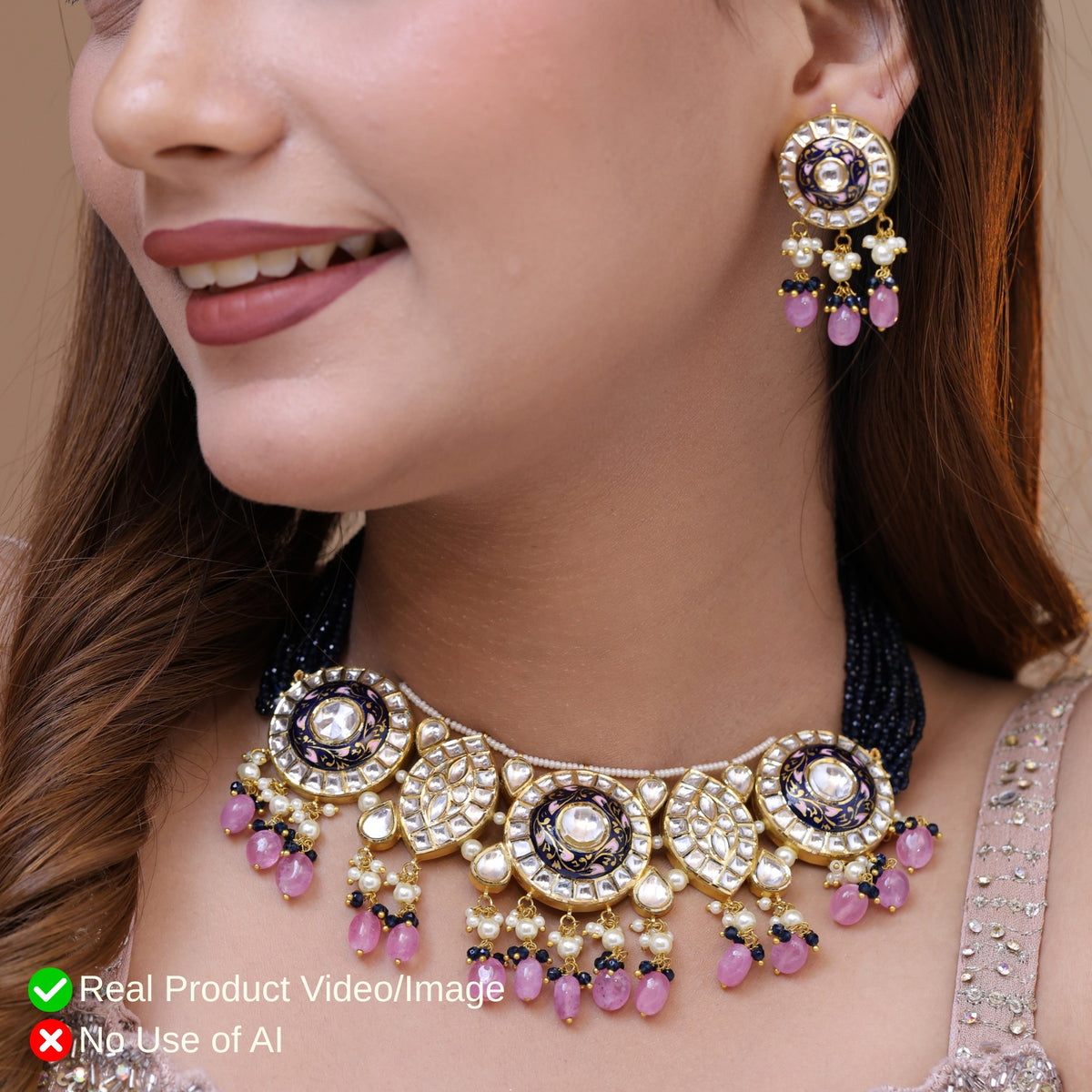 Natural Diamond Polki Necklace Sets | Indian Bridal Heritage