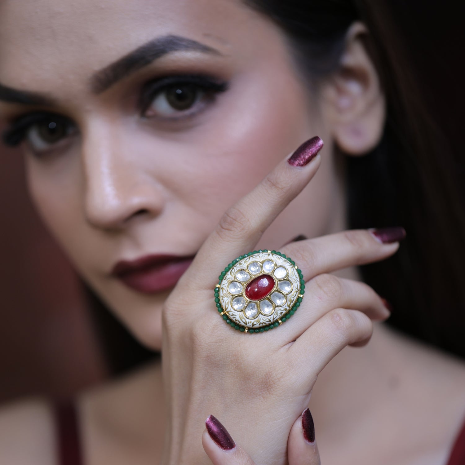 Gold Polki Diamond Ring Designs for Every Occasion