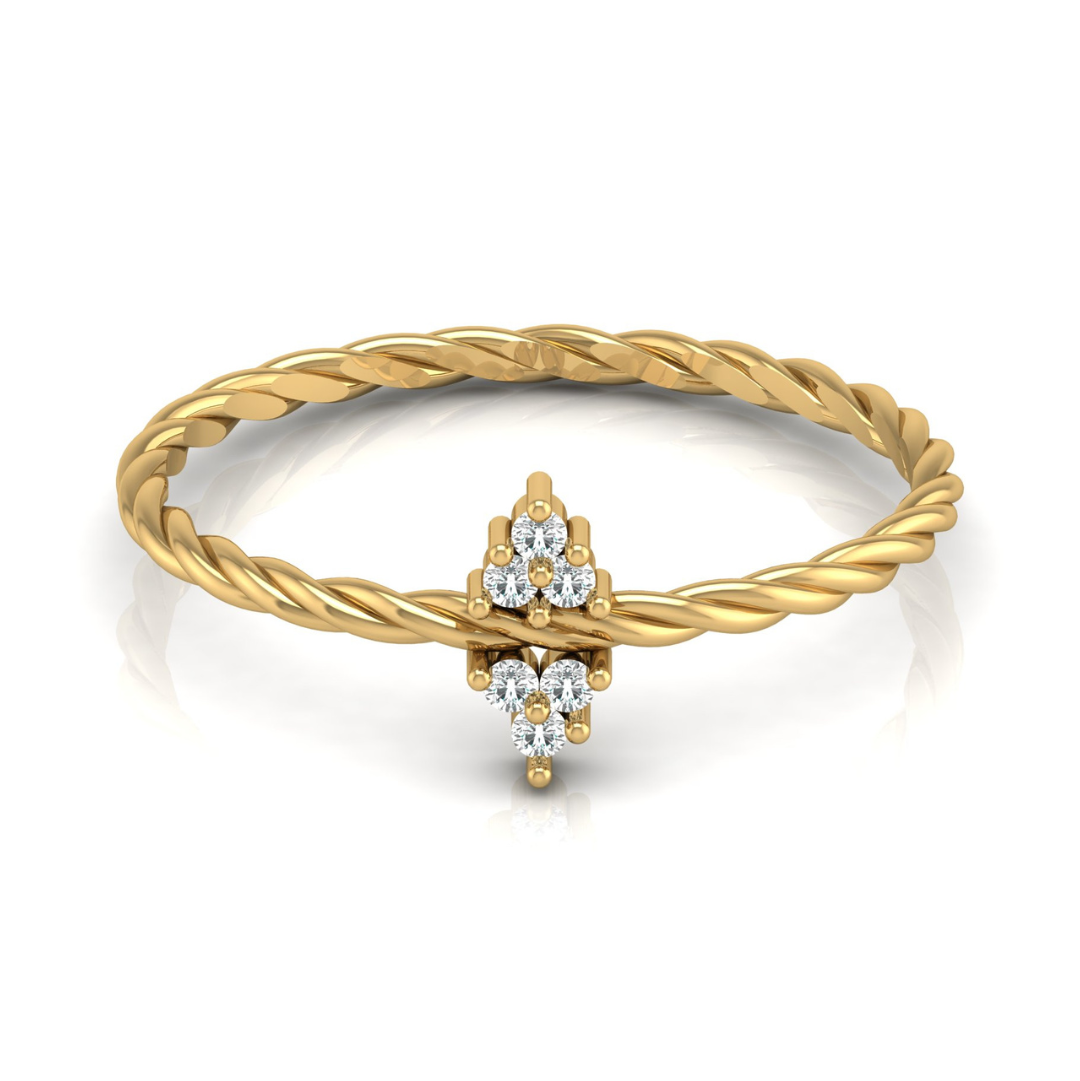 Amber Diamond Ring