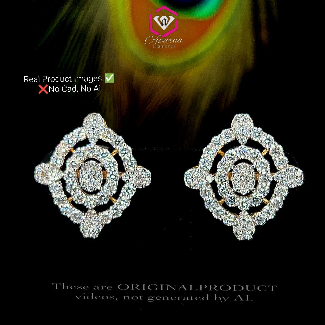 Rose Diamond Studs