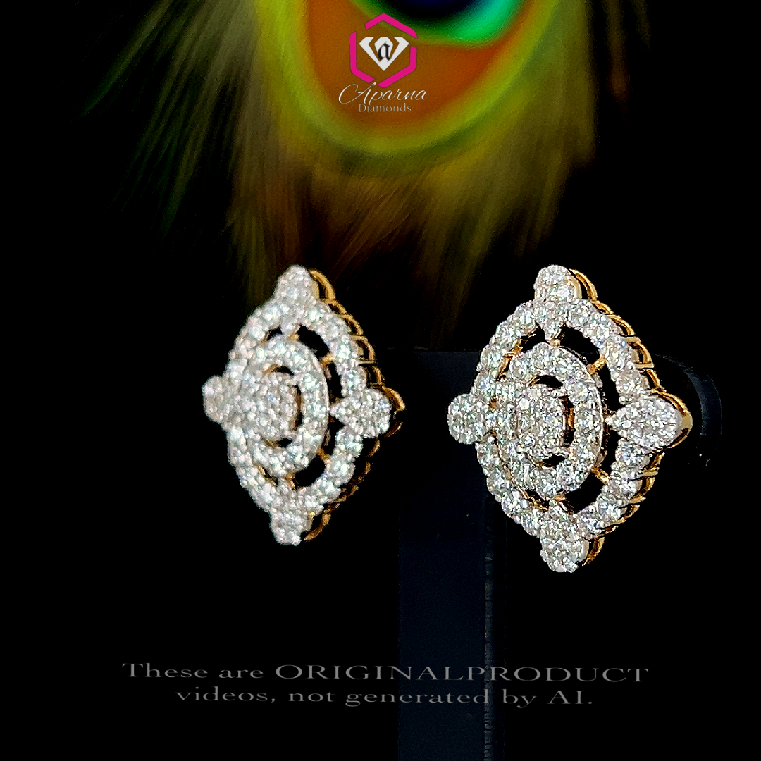Rose Diamond Studs