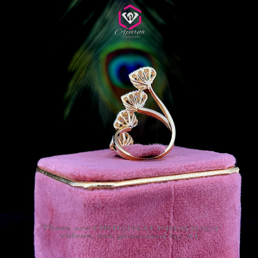 Cascade Heart Diamond Ring 💎❤️