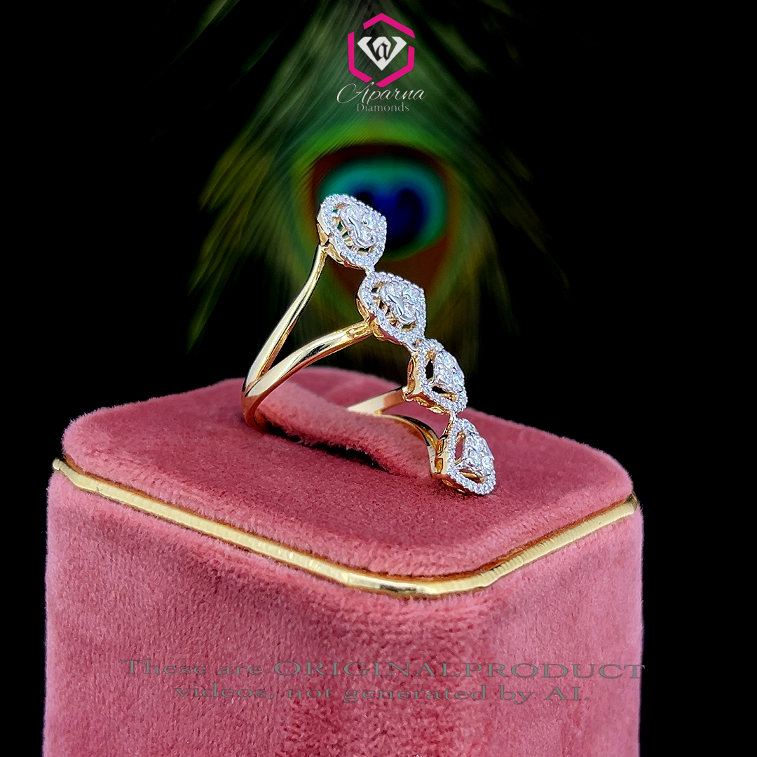 Cascade Heart Diamond Ring 💎❤️