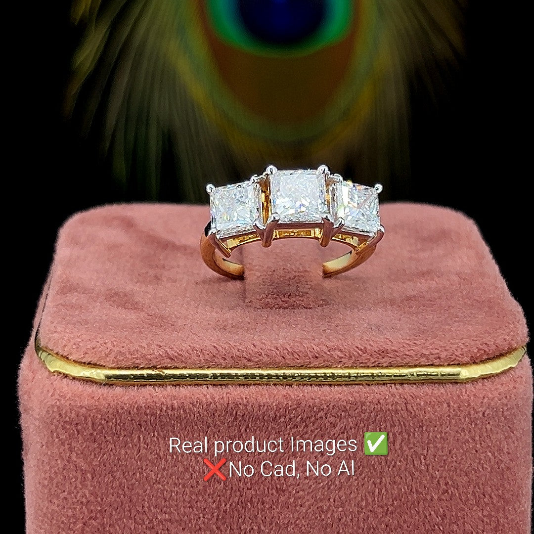 Princess Trio Diamond Ring
