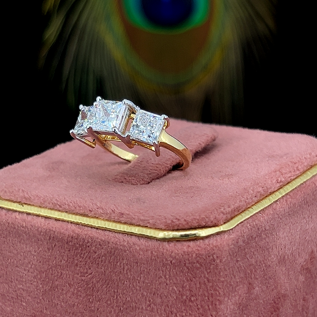 Princess Trio Diamond Ring