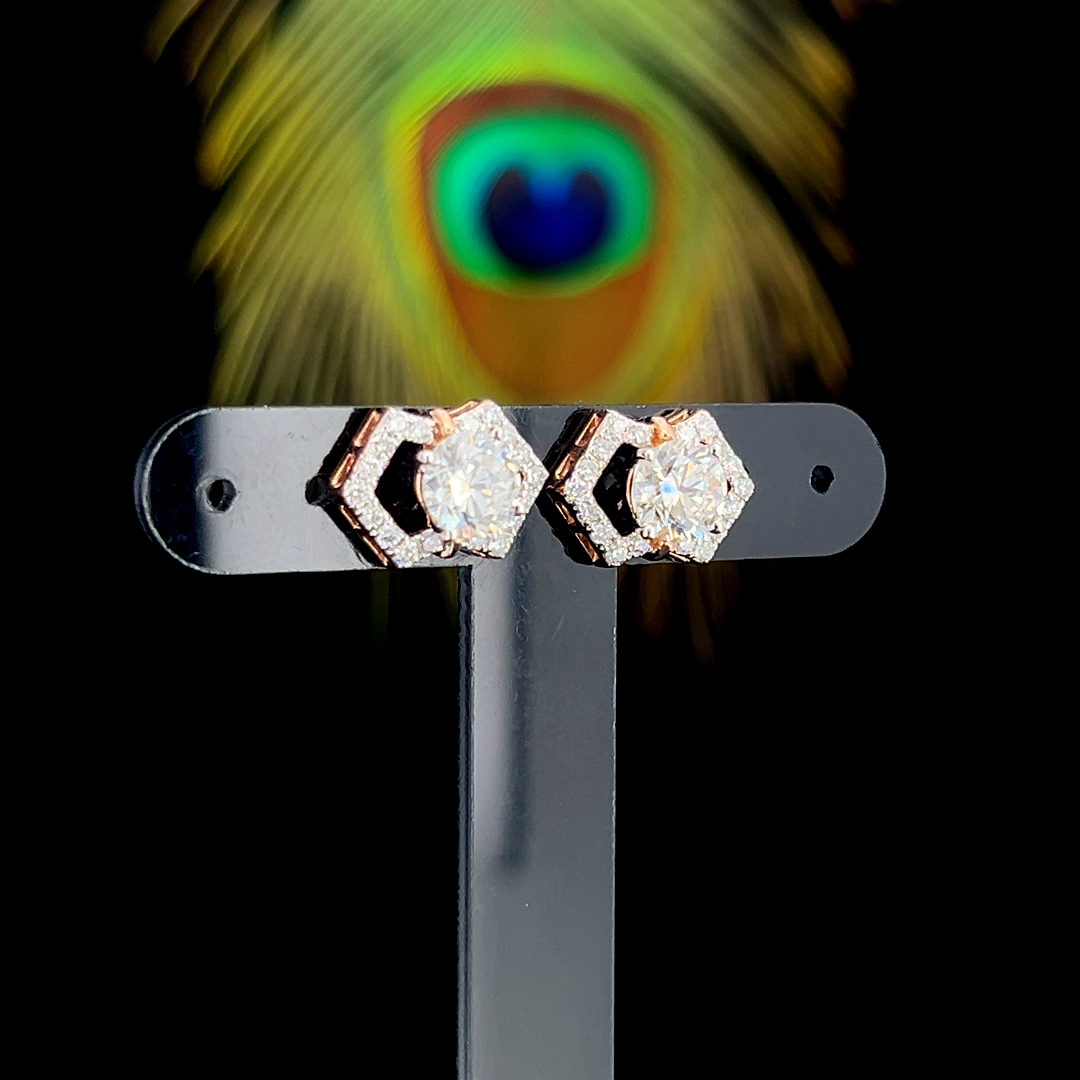 Infinity Square Diamond Studs
