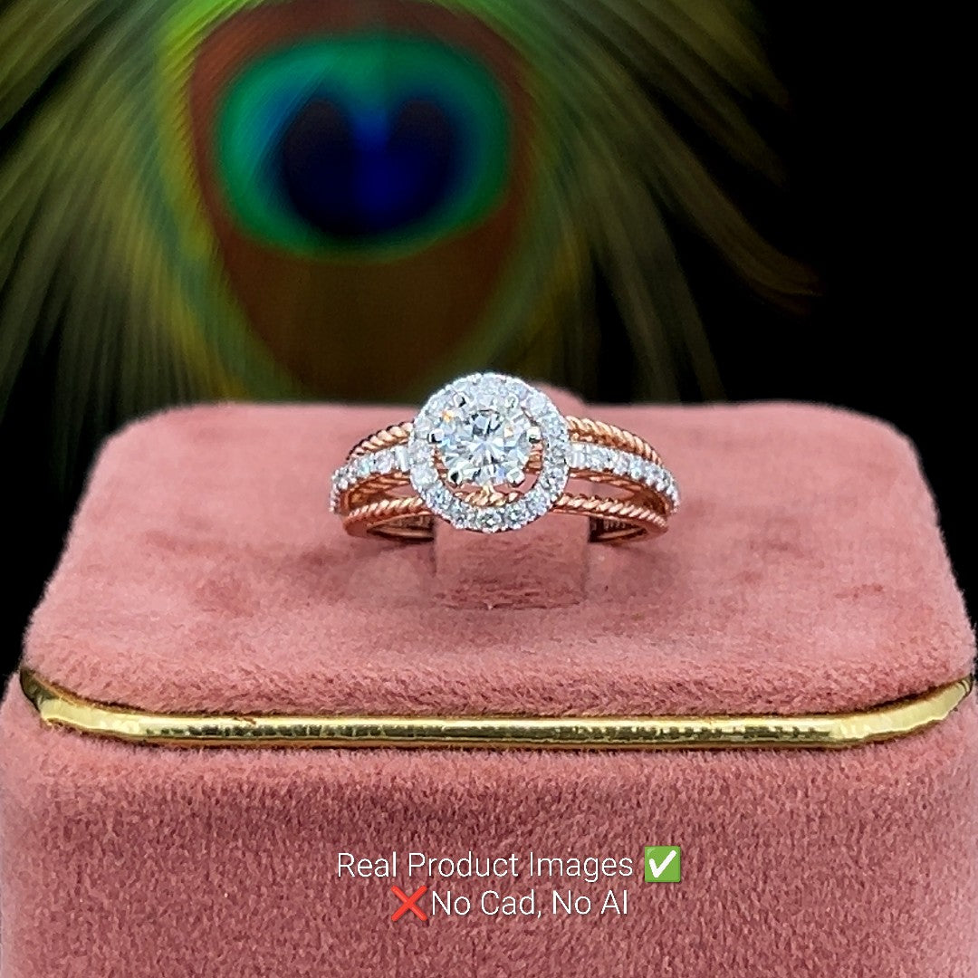 Elegant Halo Diamond Ring