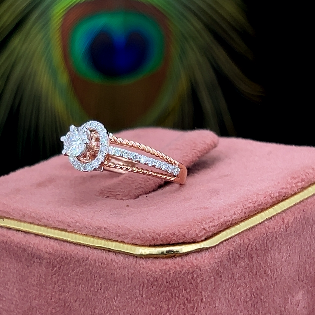 Elegant Halo Diamond Ring