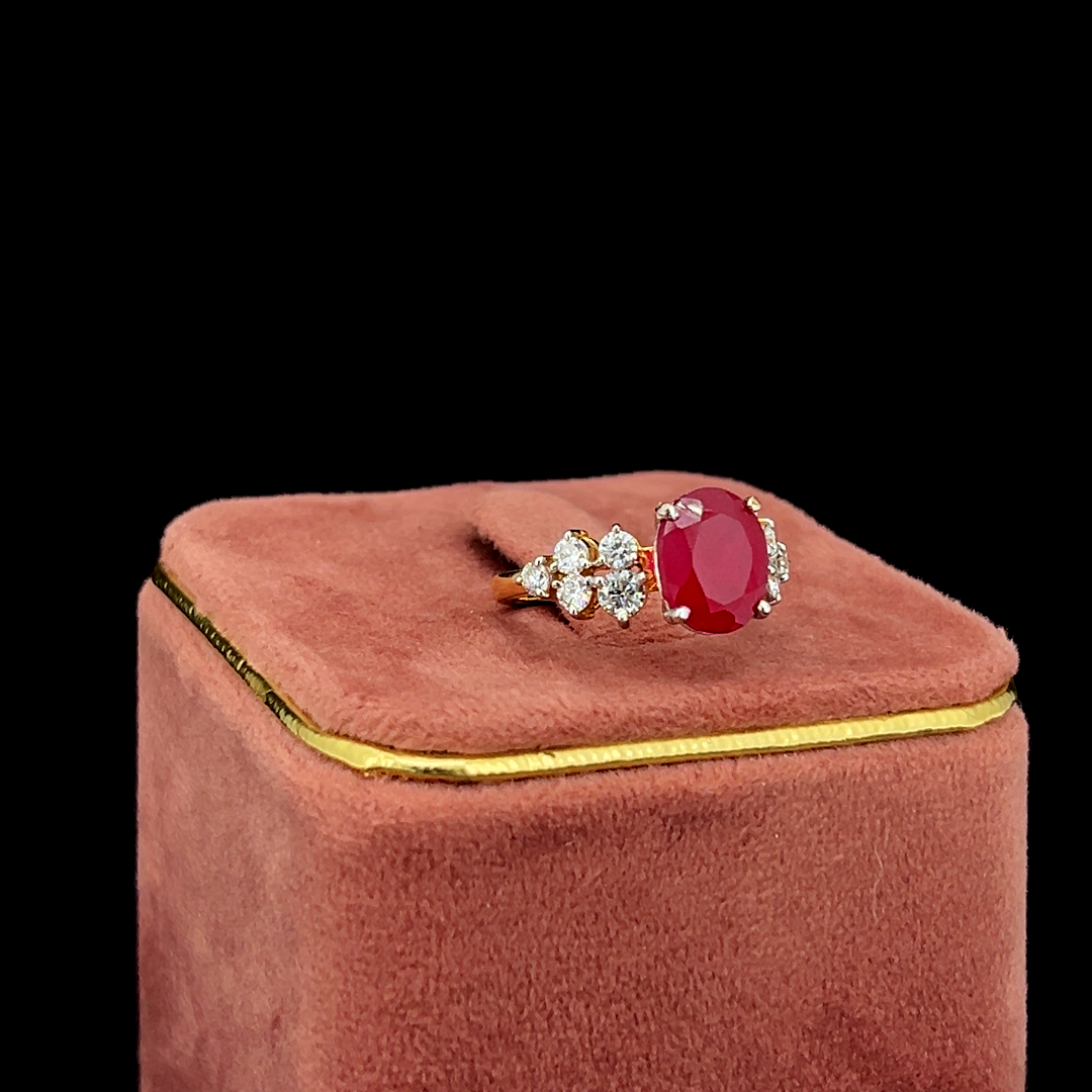 Ruby Blossom Ring ❤️💎