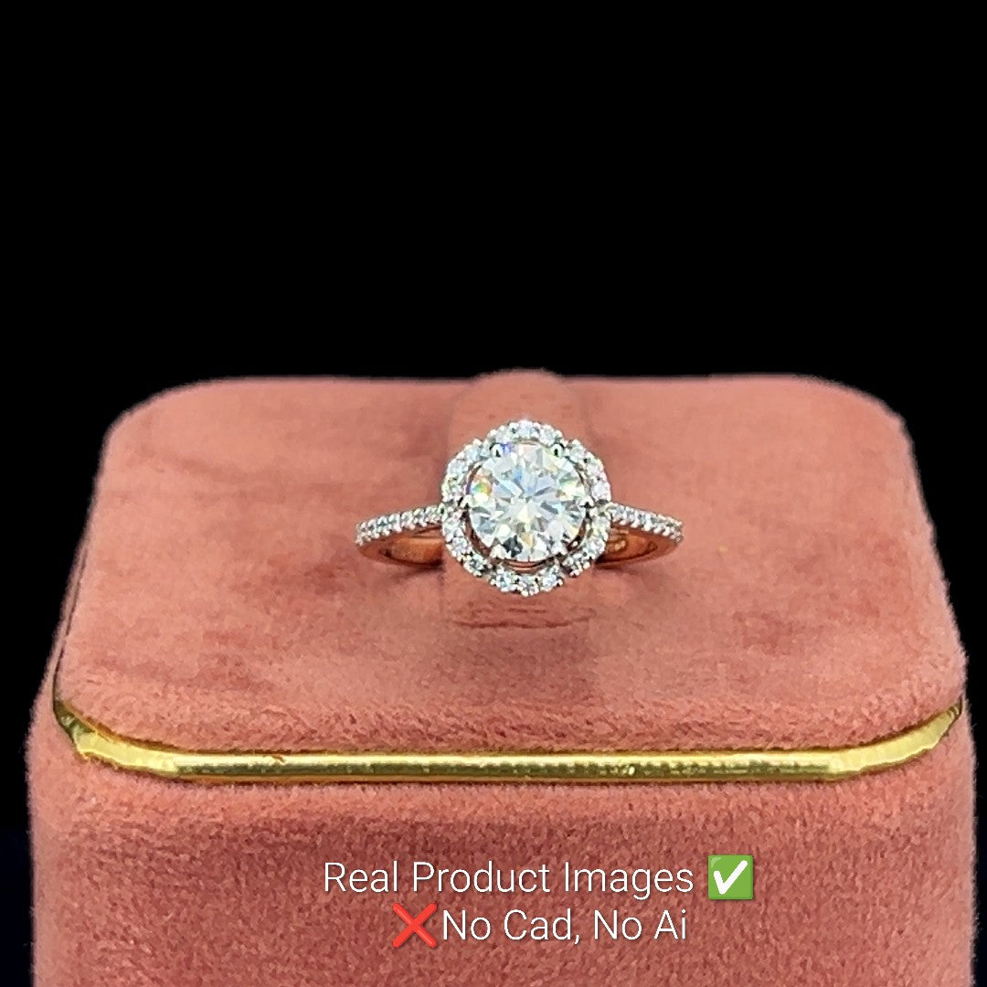 Petal Halo Diamond Ring 💎