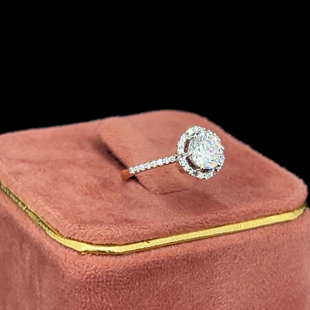 Petal Halo Diamond Ring 💎