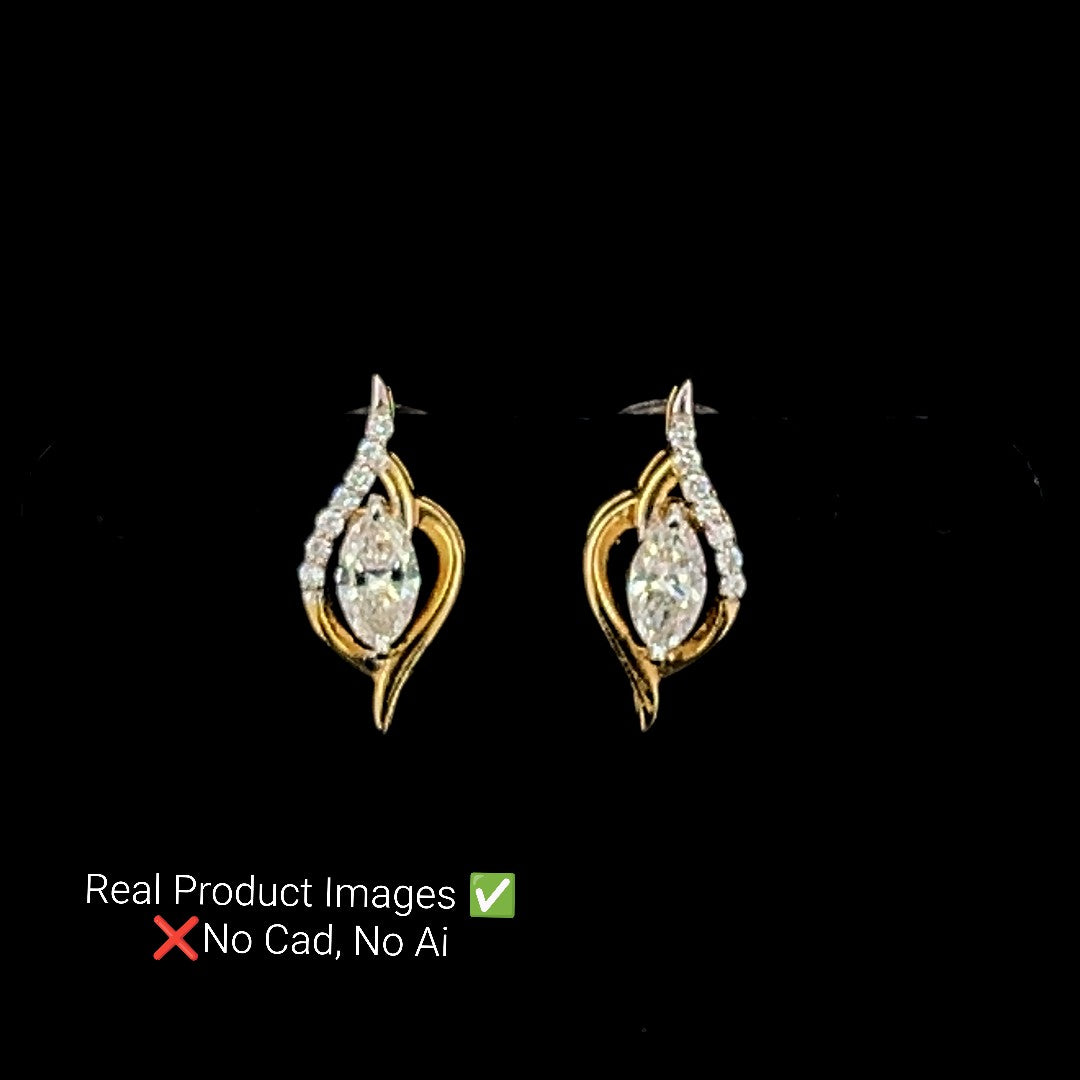 Twirl Diamond Studs
