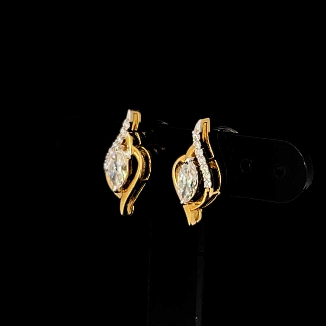 Twirl Diamond Studs
