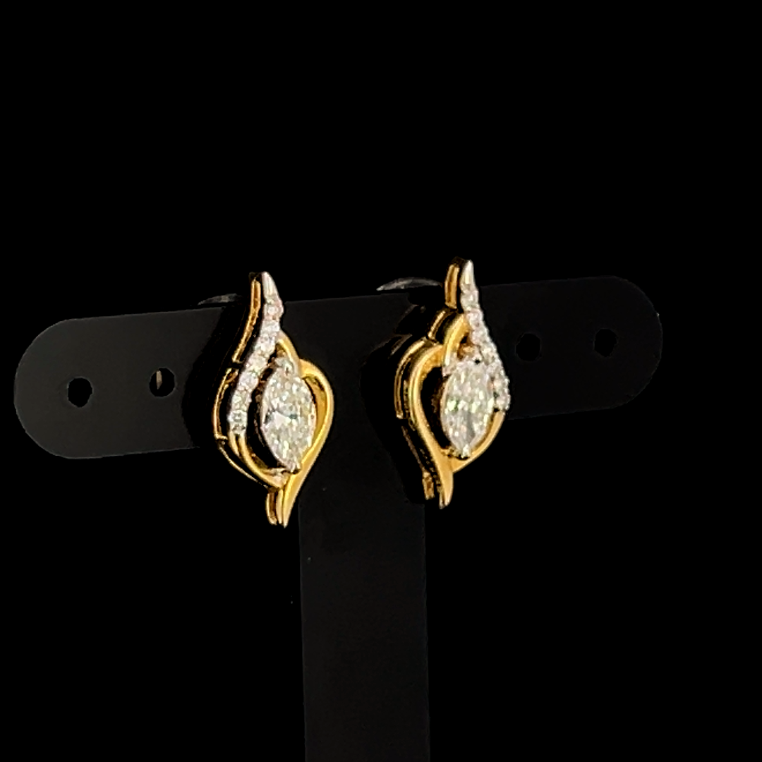 Twirl Diamond Studs