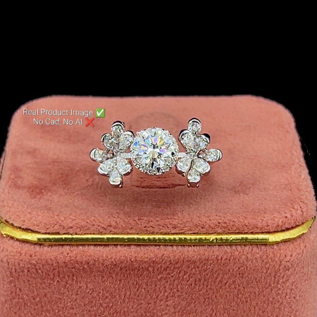 Twin Blossom Diamond Ring 💎