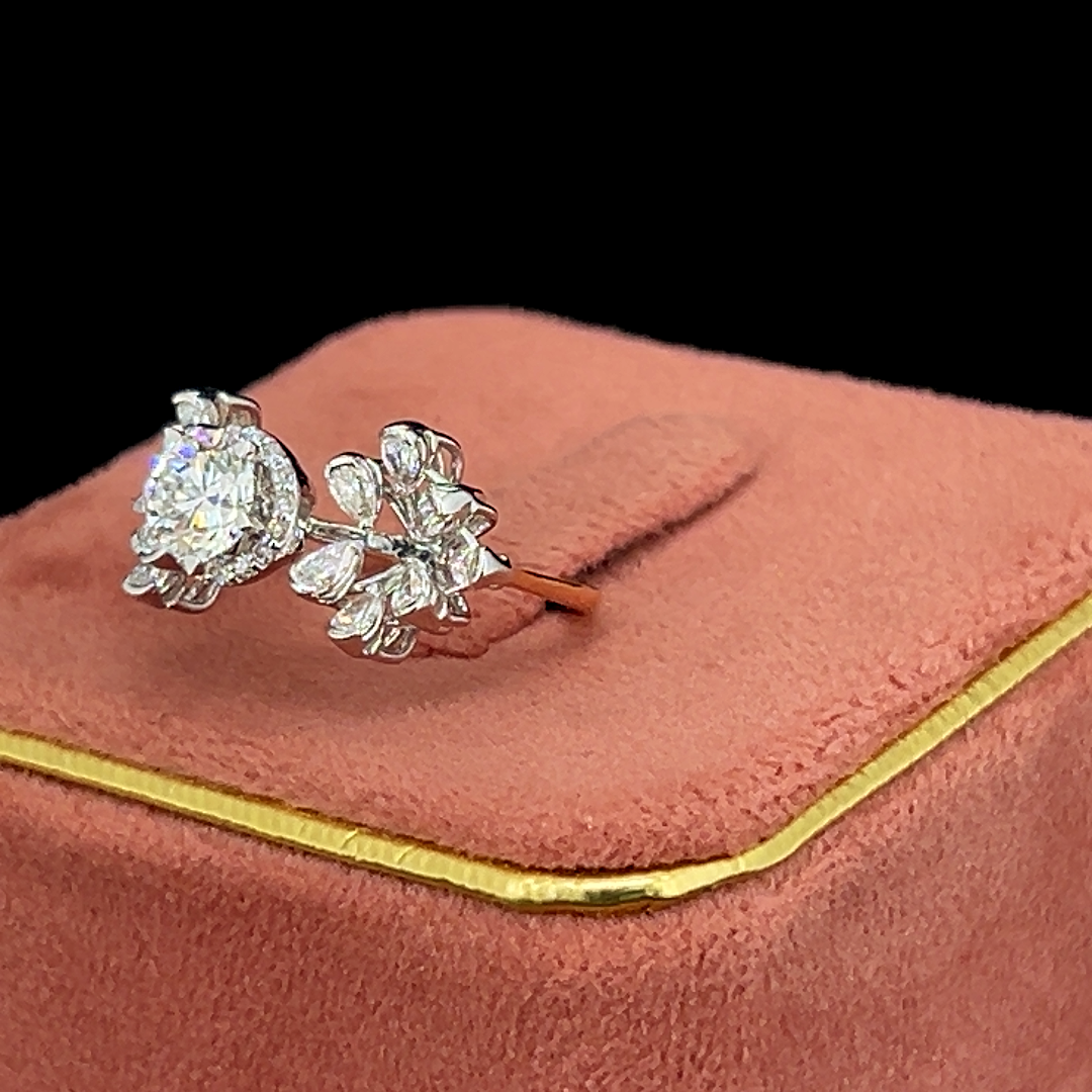 Twin Blossom Diamond Ring 💎