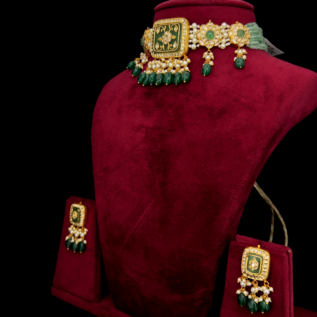 Sheesh Mahal Polki Set