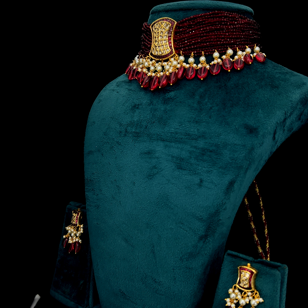 Royal Red Choker Set