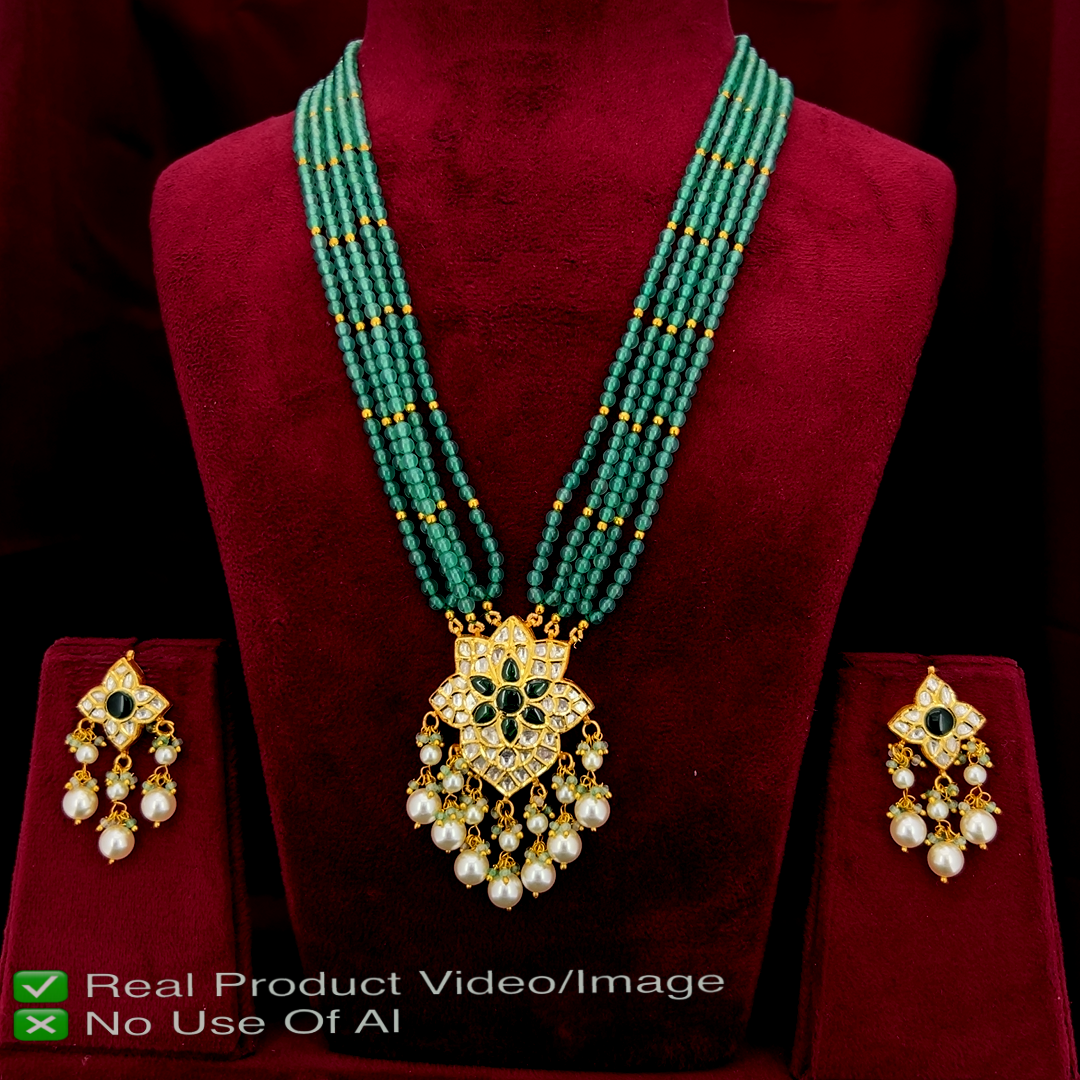 Natural Diamond Polki Necklace Sets | Authentic Heritage Jewellery