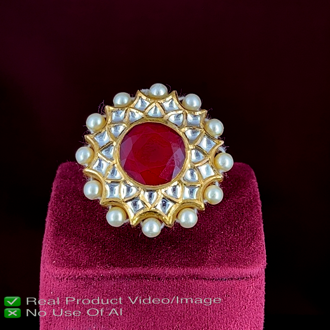 Buy Authentic Gold Polki Diamond Rings